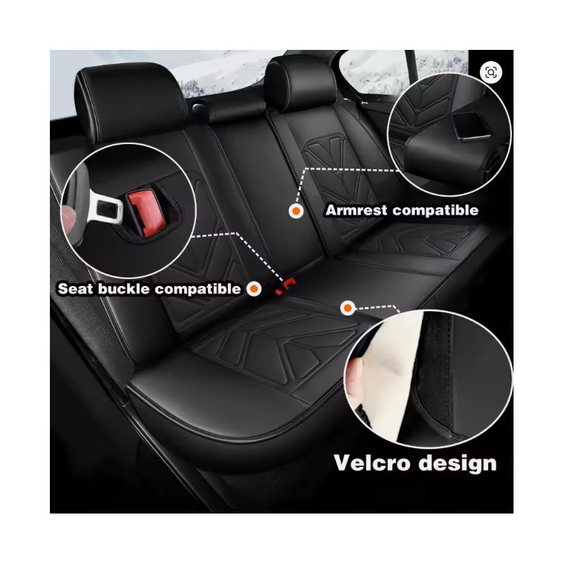 Toolzia Full Leather Car Seat Cover - All-Inclusive Cushion