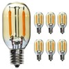 FANNIS 6 pcs T22 Small Filament LED Bulb, Warm Light