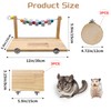 Chinchilla Wood Ledges Hamster Stand Platform Small Animal Climbing Toys
