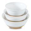 Tikooere Ceramic Mixing Bowls,Large Serving Bowls 2.1/1.5/1.0 Qt,Salad Bowls Set