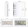 YFFSFDC A7 PVC Binder, Mini 6 Hole Notebook, Pocket Size,