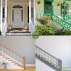 2 Pair 30°Stairs Railing Stainless Steel Deck Bracket Connector for