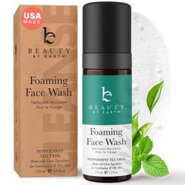 Foaming Face Wash Cleanser - USA Made with Natural & Organic Ingredients, Gentle Foaming Facial Cleanser for Women & Men, Non Toxic Daily Wash for Sensitive & Oily Skin, Non Drying Cleansing Foam