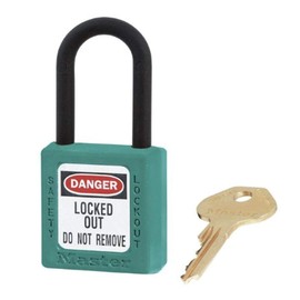 Master Lock 406TEAL Lockout Tagout Safety Padlock with Key