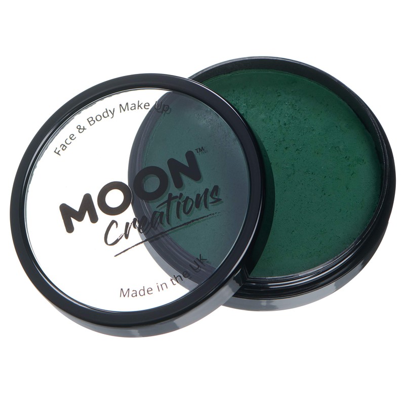 Moon Creations - Professional water-activated face paint - dark green