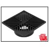 NDS 6 in. Plastic Square Drainage Grate in Black