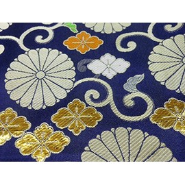 Old Katanabachi: Brocade (*4 sizes and 2 types of patterns available) (for large swords, navy chrysanthemum)