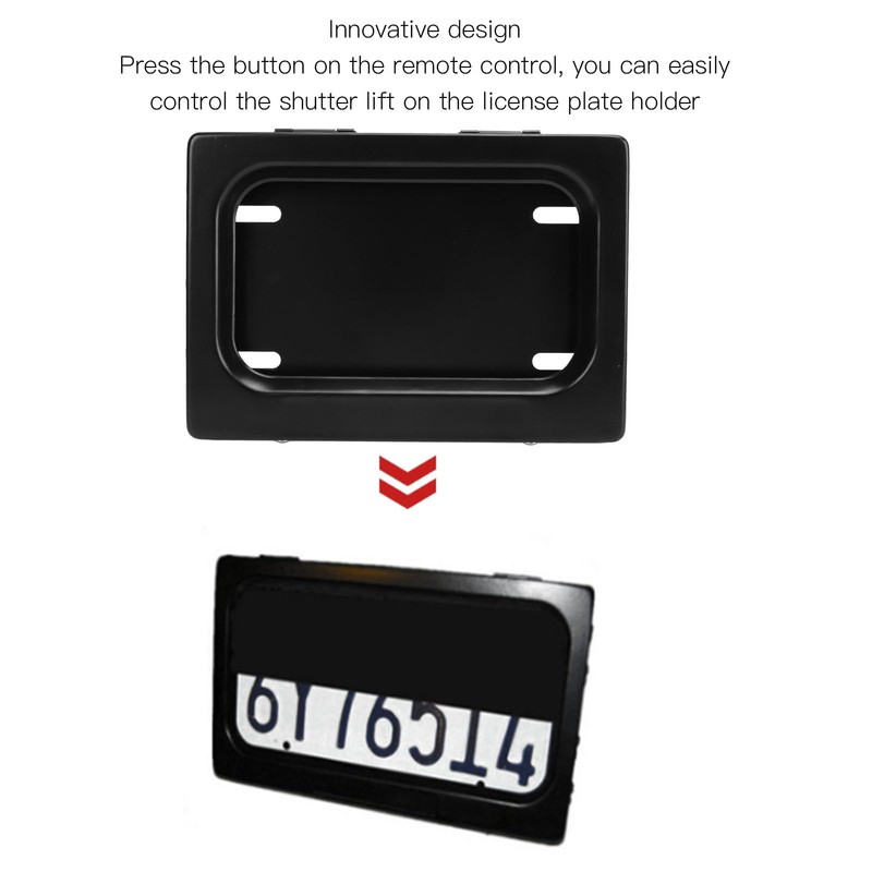 Aramox Electric License Plate Holder, Automatic License Plate Bracket Holder