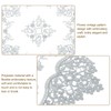 sourcing map 2Pcs Retro Lace Placemats, French Crochet Doilies Oval