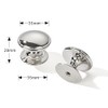 khtumeware 10 Pack 1-3/8 Inch(35mm) Polished Nickel Cabinet Knobs Solid