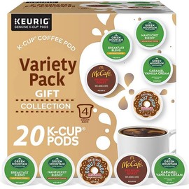 Famous Brands K-Cups Variety Pack | Gift Box | Single Serve Pods | Assorted Pack By Office Roast | Compatible with Keurig | 20 Count Total