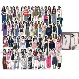 SHAPEPOTY Scrapbook Accessories - Pack of 65 Trendy Stickers for Girls, Stickers Children to Stick on - Unique and Waterproof