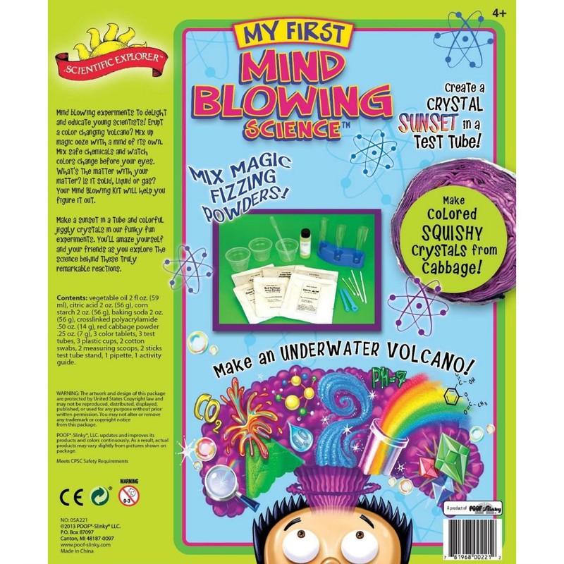 Scientific Explorer My First Mind Blowing Science Experiment Kit, 11