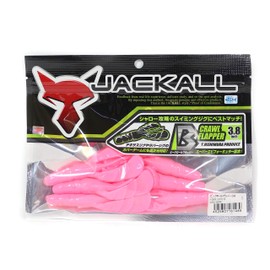 JACKALL Worm Beecrawl Flapper 3.8" Bubblegum Pink Lure