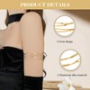 FloralGrace Pack of 2 Delicate Bangle Gold for Women Trendy
