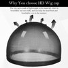 Wanmu Wig Cap for Women, 40 Pcs Invisible Sheer Breathable