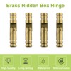 UFURMATE Barrel Hinges, 20Pcs Brass Invisible Hinges Hidden Cylindrical Barrel