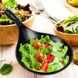 Kichvoe Spoon Plate with Handle Korean Handheld Plate Melamine Serving Plates Sauce Dish Appetizer Plates Handled Tasting Dishes Dinner Plates for Dessert Steak