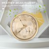 Traditional Weather Hygrometer, 3 in 1 Round Brass Case Barometer