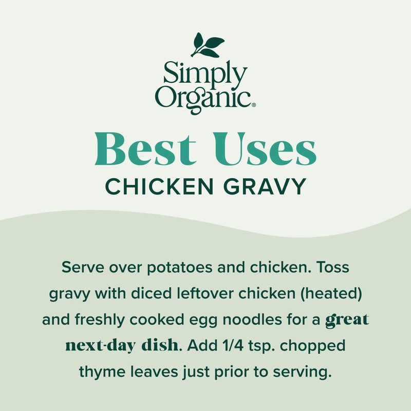 SIMPLY ORGANIC Organic Chicken Gravy Mix, 0.85 OZ
