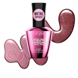 L.A. Girl Liquid Chrome Nail Polish, Radiant Rose GNL906