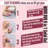 NOVO OVO 8 in 1 Non-Sticky Solid Nail Gel Glue,