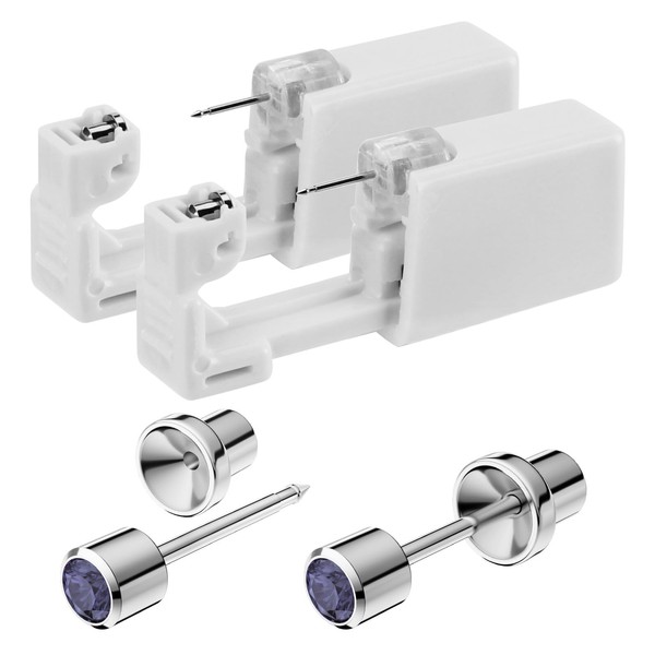Ear Piercing Kit, Disposable Ear Piercing Gun Kit, 316L Surgical