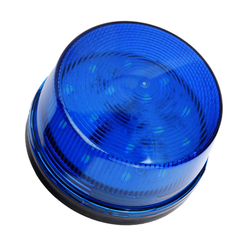 Pongnas 12 V Blue LED Flash Light, Emergency Alarm Warning