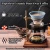 Ceramic Reusable Coffee Filter Dripper Paperless Sustinable Mt. Fuji Made