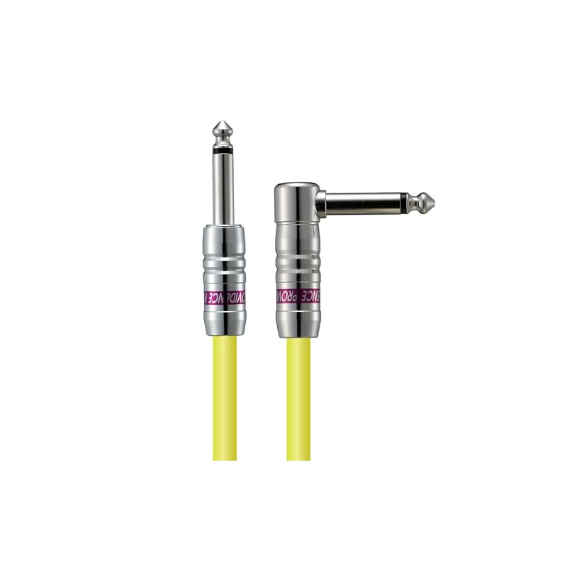 Providence LE501 Shielded Cable 2m S/L Plug (Straight/L Type), Yellow