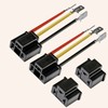 2pcs H4 Headlight Socket Converter Head Light Wiring Harness Adapter