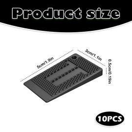 10 PCS Plastic Wedges & Levelling Feet Shims – Non-Slip Flexible Glazing Packers & Rubber Pads for Furniture, Tables, Chairs, Cabinets