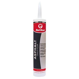 Red Devil 0637 6 Pack 10.1 oz. Blacktop Acrylic Repair Sealant, Black
