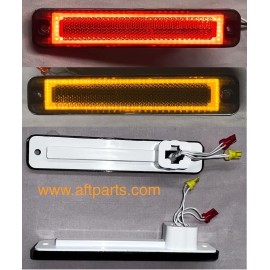 AFTP  Brand FORD 73-79 PICK UP LED UPGRADE SMOKE side markers NEW SET OF 2 Yellow Or Red LED