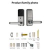 Smart Lock, Keyless Entry Door Lock with Sleek Matte Black