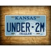 SignsAndTagsOnline.com Under 2M Kansas Trailer License Plate KS Replica Under