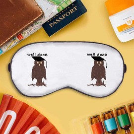 'Graduation Day Owl' Sleep/Travel Eye Mask (EY00023704)