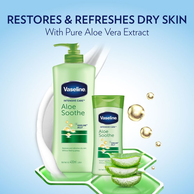 Vaseline Lotion Intensive Care Aloe Soothe 120Ml