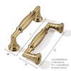 khtumeware 10 Pack 3 Inch(76mm) Champagne Bronze Cabinet Pulls Heavy