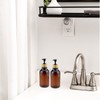 Shampoo Bottles Refillable, Kimqi Bathroom Shampoo and Conditioner Dispenser Set,
