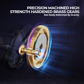 Piscifun Alijoz 400 Baitcaster Fishing Reel, 35Lbs Max Drag Aluminum Alloy Frame Baitcasting Reel, 8.1:1 Gear Ratio Freshwater and Saltwater Low Profile Casting Reel for Musky, Blue-Violet Left Handle