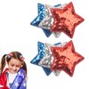 Doneace 4th of July Hair Clips Patriotic Star Hairpins for