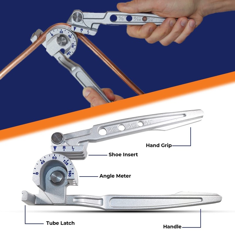 Goldman Service - 3-in-1 Manual Tube Bender - 180 Degree