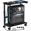 Snughome Computer Tower Stand with Charging Station, 25.0"-32.1" Height Adjustable