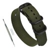 MZBUTIQ 20mm Green Thick Nylon Watch Band Strap One-piece Replacement