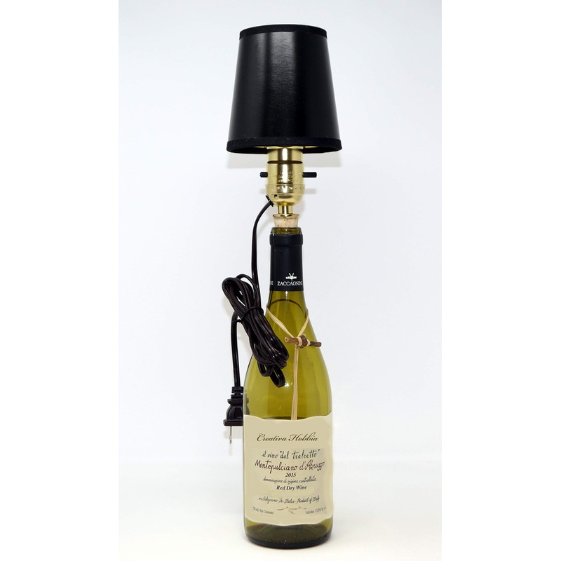Creative Hobbies M992S Wine Bottle Lamp Making Kit is Pre-Wired