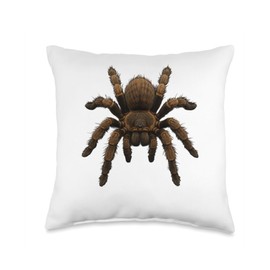 Tarantula Spider Exotic Pet Realistic Insect Close-Up Art Throw Pillow