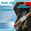 PATIKIL Steel Wire Rope Cable Clamp, 10 Pack M5 Wire