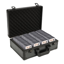 WUSILILU Graded Coin Slab Case, Slotted EVA Separates Slabs, Travel Holder Case for Storage, Transport, Organization of Coin Collection, Hard Shell Aluminum Alloy Case