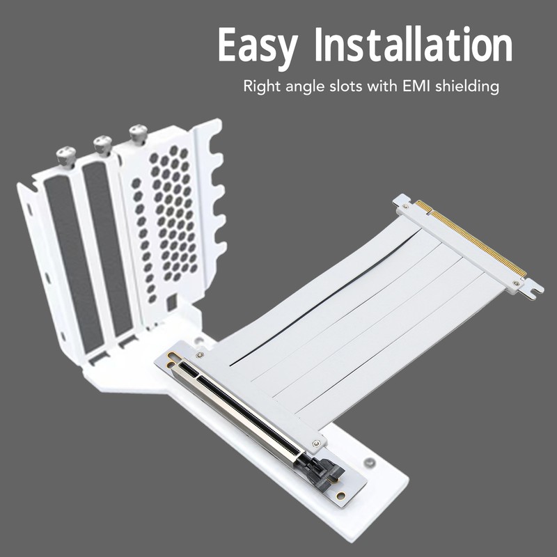 PCIE 4.0 X16 Extender 128GB/bsp Right Angle EMI Shielding Plug